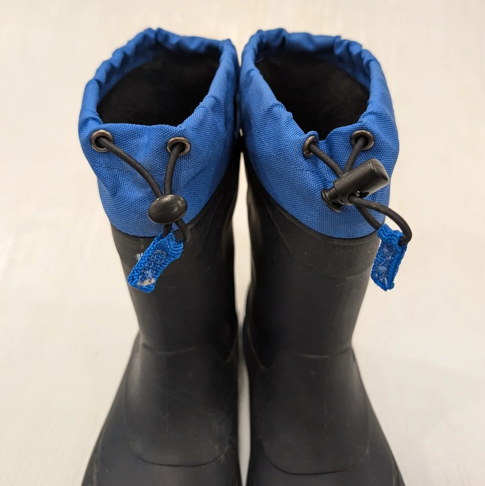 KAMIK youth kids pull-on insulated rubber boots winter boots size 4